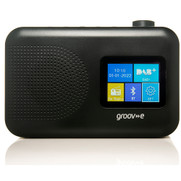 Groov-e Berlin Portable Colour Screen DAB/FM Radio with Bluetooth - Black