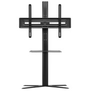 One For All Solid TV Stand with Media Shelf for Screen Size for 32-70 inch - Black
