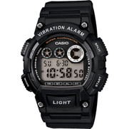 Casio Mens Digital Sports Watch Alarm Stopwatch 100M - Black Resin