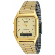 Casio Mens Classic Combi Watch - Gold with Gold Dial