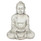 58cm White Hands In Lap Sitting Garden Buddha