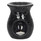 Large Black Crackle Oil Burner