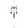 Triple Moon Windchime with Bells