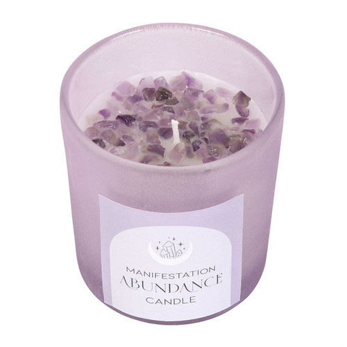 Abundance French Lavender Crystal Chip Candle