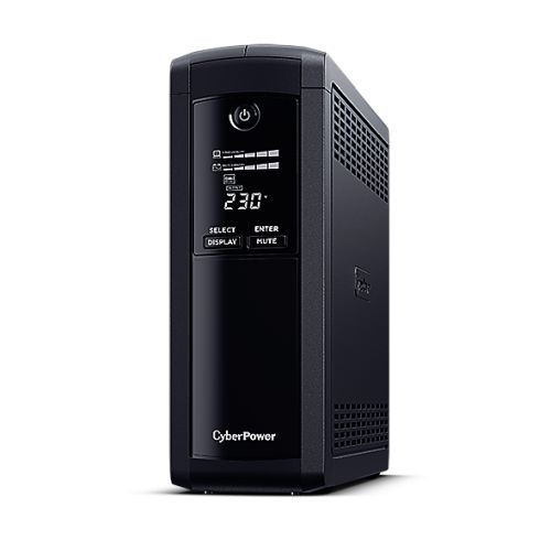 CyberPower Value Pro 1200VA Line Interactive Tower UPS, 720W, LCD Display, 8x IEC, AVR Energy Saving, 1Gbps Ethernet CyberPower Value Pro 1200VA Line Interactive Tower UPS, 720W, LCD Display, 8x IEC, AVR Energy Saving, 1Gbps Ethernet