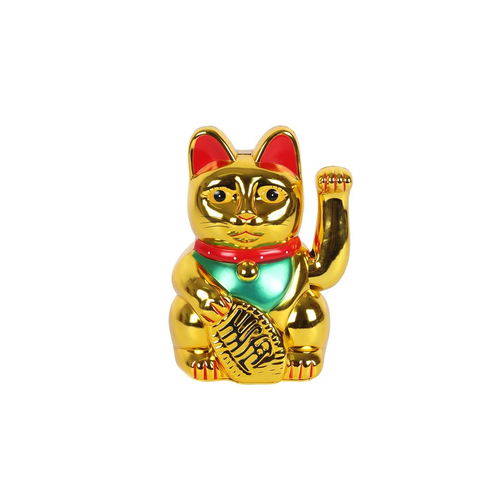 6 Inch Gold Money Cat