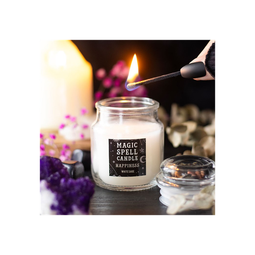 White Sage 'Happiness' Spell Candle Jar
