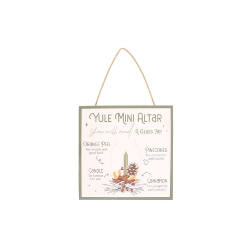 20cm Yule Altar MDF Hanging Sign