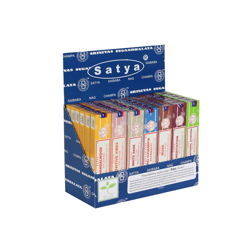 Satya Incense Sticks Display Box Starter Pack- 2 (6/12)