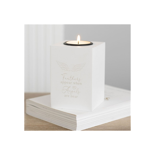 Feathers Appear Angel Wing Tealight Holder
