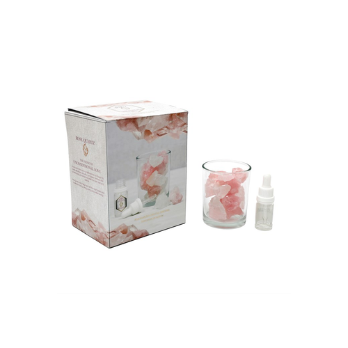 280g Rose Quartz Crystal Oil Diffuser