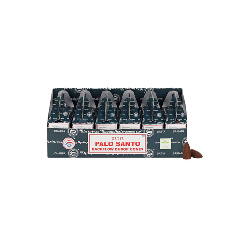 Set of 6 Packets of Satya Palo Santo Backflow Dhoop Cones