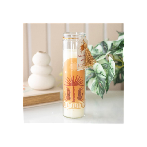 Leopard Palm Sandalwood & Oud Tube Candle