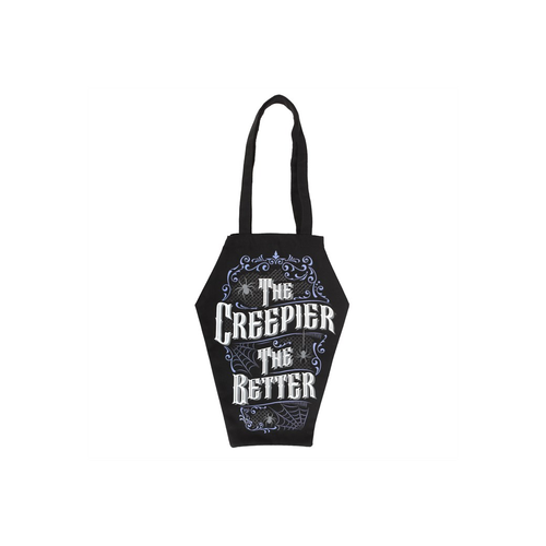 The Creepier the Better Coffin Shaped Tote Bag