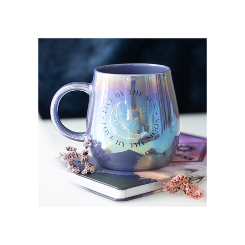 Live by the Sun Love by the Moon Iridescent Mug