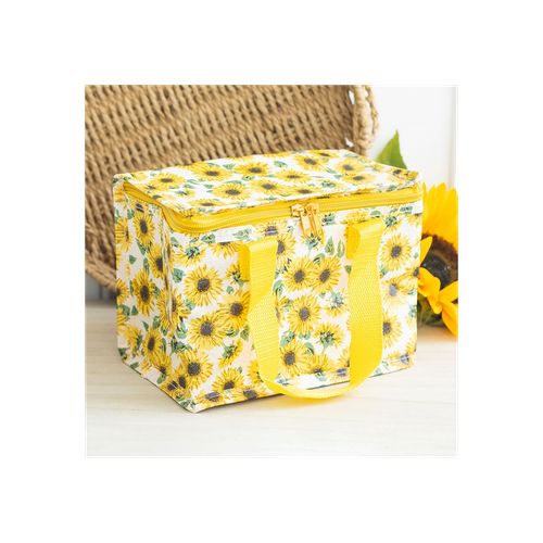 Sunflower Print Lunch Bag