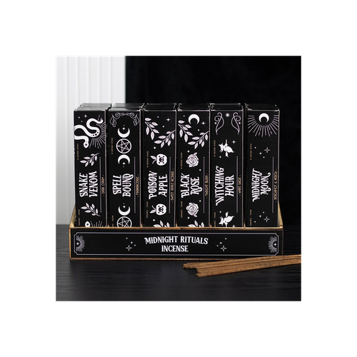 Set of 36 Midnight Rituals Incense Sticks in Display
