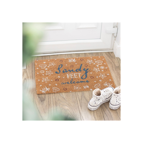 Natural Sandy Feet Welcome Doormat