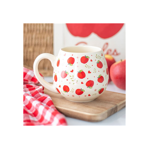 Apple Print Rounded Mug
