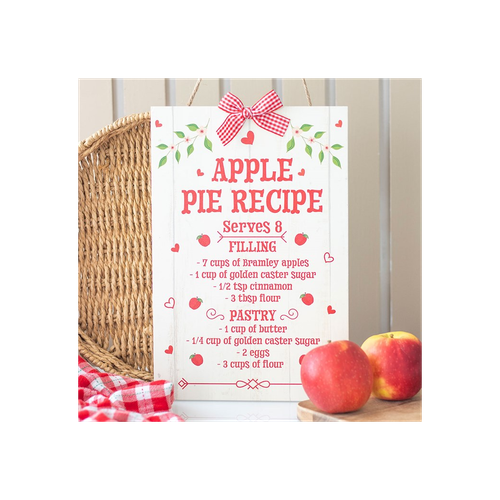Autumn Skies & Apple Pies Hanging Sign