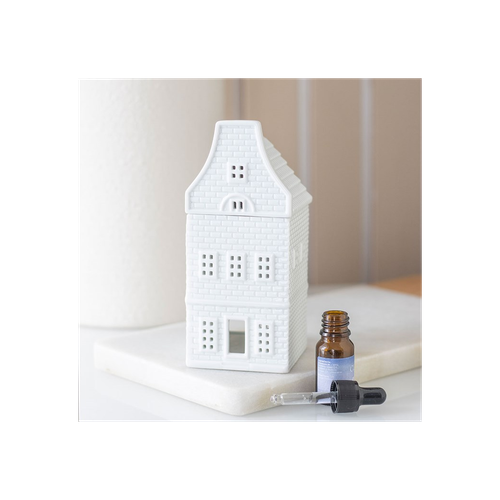White Nordic House Oil Burner and Wax Warmer