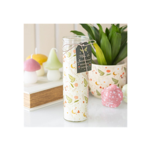 Fairy Folklore Print Moss & Sandalwood Tube Candle