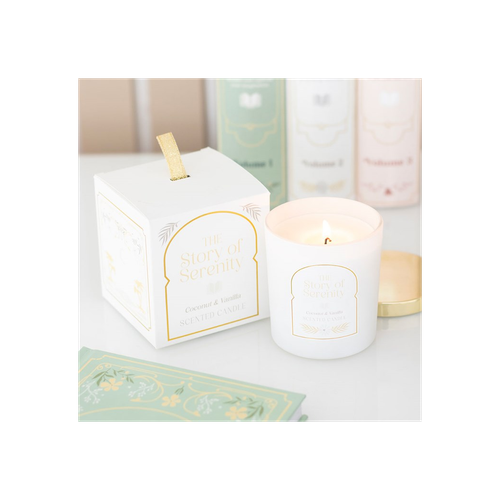 The Story of Serenity Coconut & Vanilla Candle