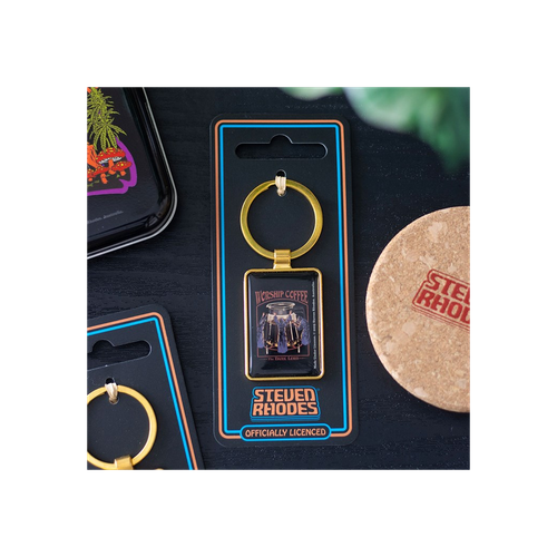 Worship Coffee Keyring by Steven Rhodes