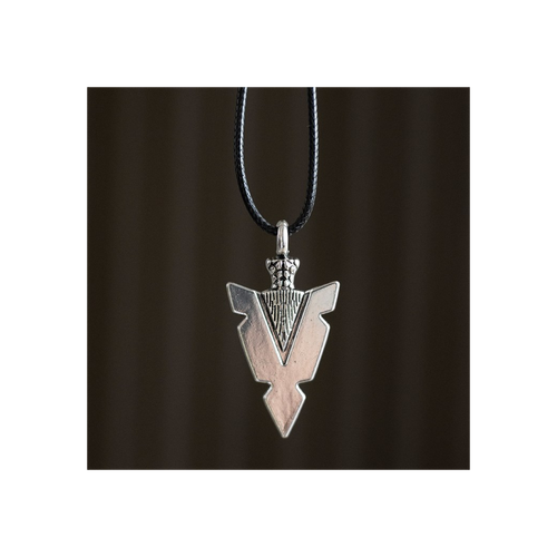 Arrowhead of Strength Viking Cord Necklace