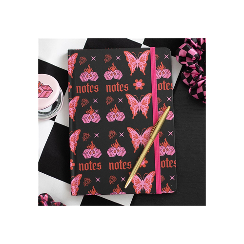 Flaming Butterfly A5 Notebook