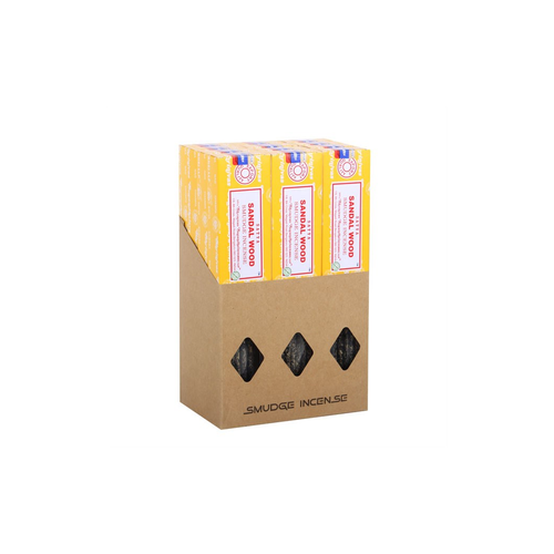 12 Packs of Satya Sandalwood Smudge Incense 25g