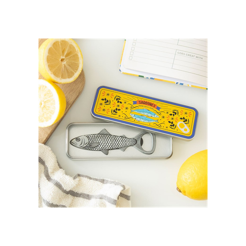 Sardine Bottle Opener in Storage Tin