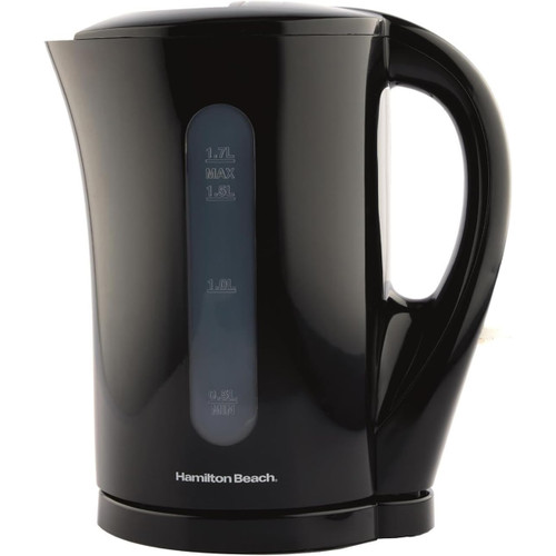 Hamilton Beach Essential 1.7L Plastic Kettle - Black