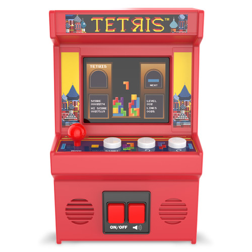 Basic Fun Arcade Classics Tetris Mini Handheld Game with TFT Screen