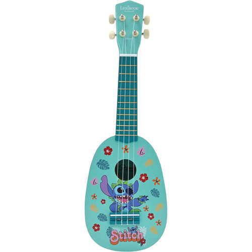 Lexibook Disney Stitch My First Wooden Ukulele with Nylon Cords 53 cm