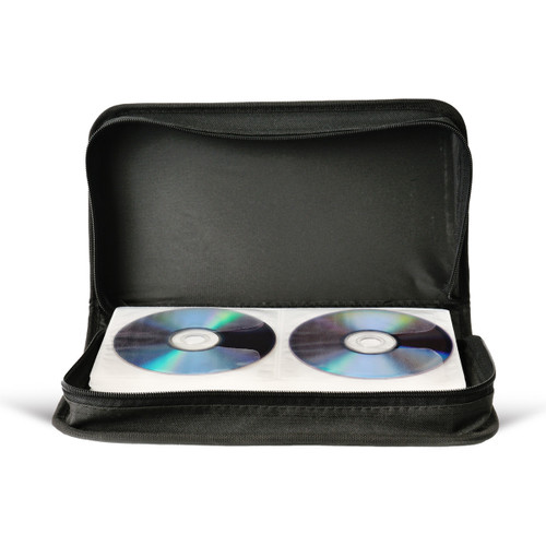 Groov-e Oxford Cloth CD/DVD Wallet with 120 Sleeves - Black