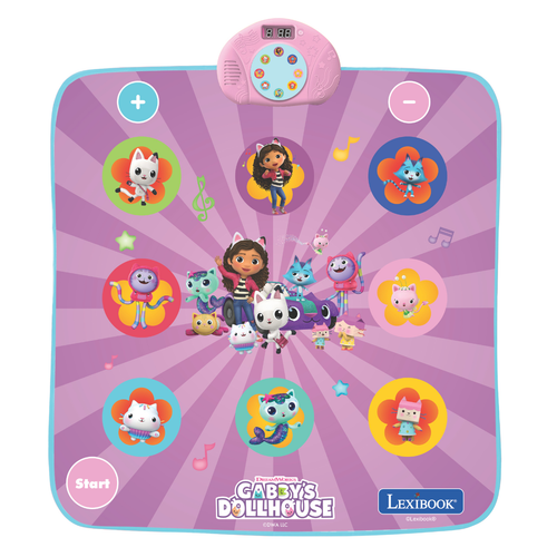 Lexibook Gabby's Dollhouse Electronic Bluetooth and Luminous Dance Mat
