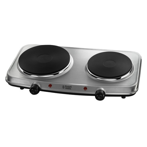 Russell Hobbs Mini Hob Twin Hot Plate- Stainless Steel