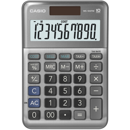 Casio 10 Digit Desk Calculator with Tax Calculations