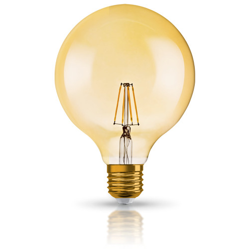 Osram 1906 LED 23W E27 Vintage Filament Gold Glass Globe ES Bulb