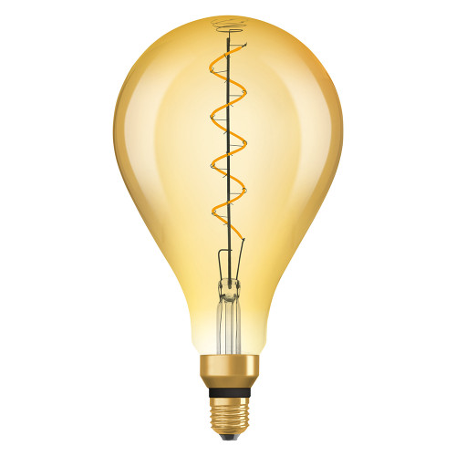 Osram 1906 LED 28W E27 Vintage Spiral Filament Gold Glass Large GLS ES Bulb