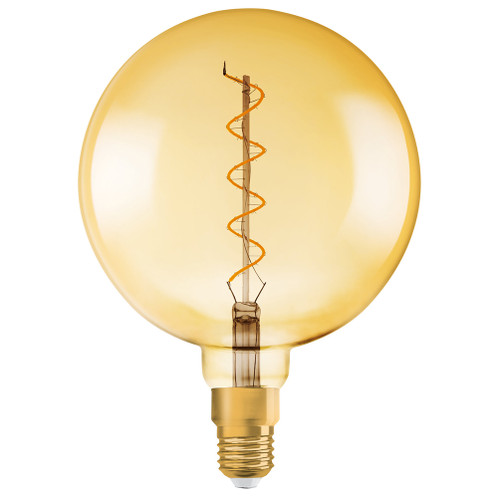 Osram 1906 LED 28W E27 Vintage Spiral Filament Gold Glass Dimmable ES Bulb