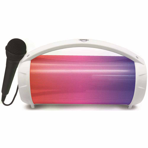 Lexibook iParty Bluetooth Speakers with Lights & Mic - White