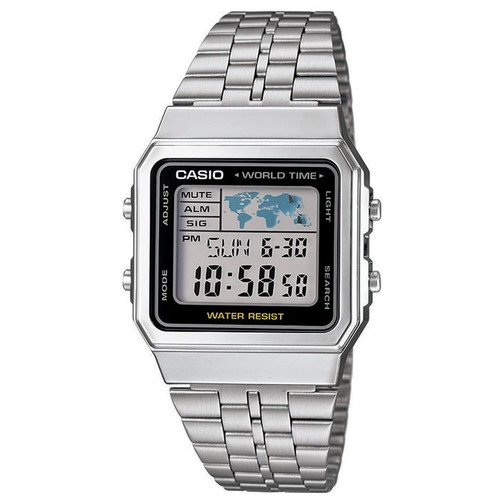 Casio Mens Digtial Watch with World Time