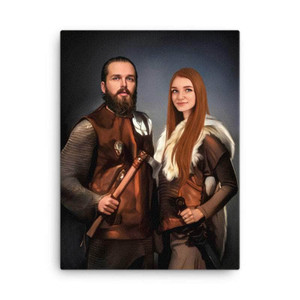 Wall Art 'Turn Us to Viking Couple' Customizable Portrait Canvas Ancient Treasures Ancientreasures Viking Odin Thor Mjolnir Celtic Ancient Egypt Norse Norse Mythology Wall Art 'Turn Us to Viking Couple' Customizable Portrait Canvas Ancient Treasures Ancientreasures Viking Odin Thor Mjolnir Celtic Ancient Egypt Norse Norse Mythology