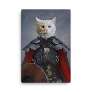 Female Pet Viking Customizable Portrait Canvas Female Pet Viking Customizable Portrait Canvas