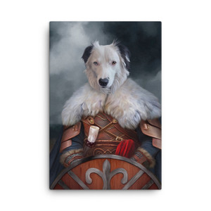 The Viking Pet Leader Customizable Portrait Canvas The Viking Pet Leader Customizable Portrait Canvas