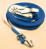 1"x16'  Ratchet Strap w/ Wire Hooks & Floating D Ring 1,000 WLL