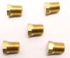 5 Pack of 1/4" NPT Male Pipe Plug Outer Hex Thread Socket Plug Brass Fittings