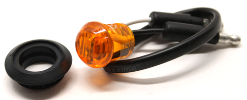 Maxxima M09300Y Amber LED 3/4" Round Combination Clearance Marker Light